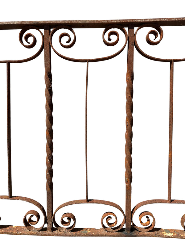 13 Ft of Antique Wrought Iron Fencing GA21020