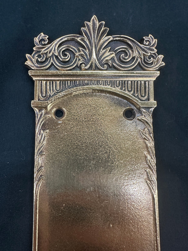 Antique Red Brass Push Plate GA20292