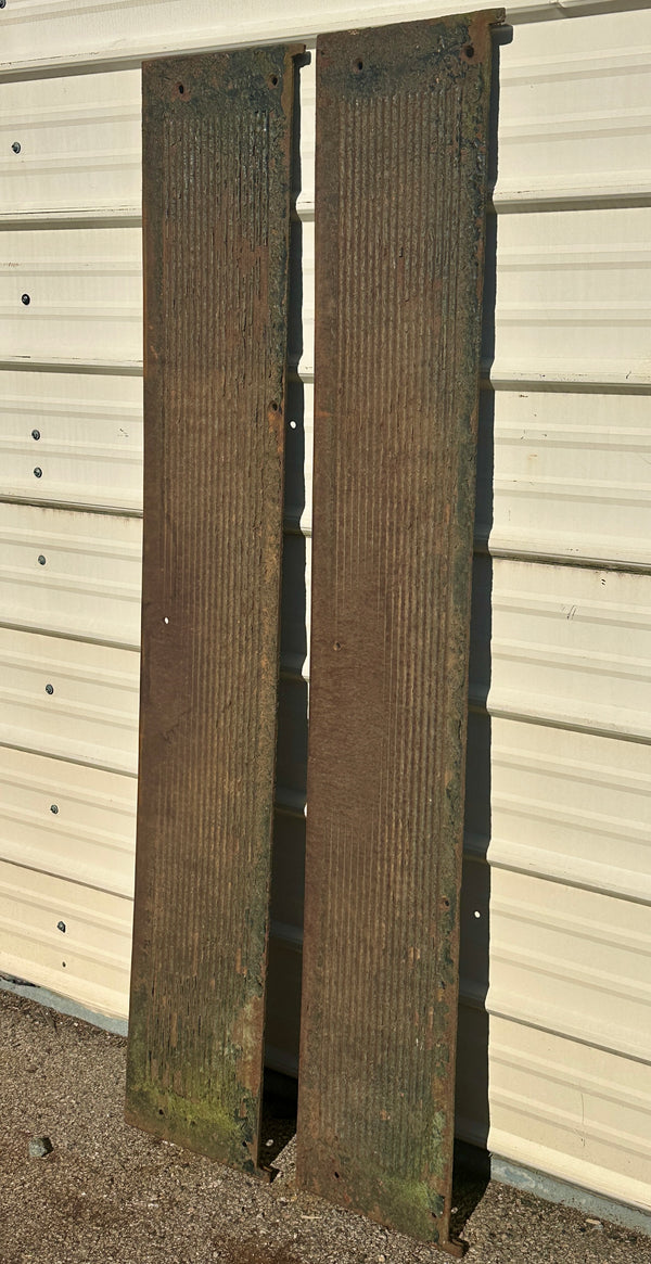 Pair of 65" Long Cast Iron Stair Treads GA20618