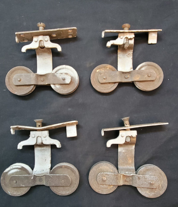 2 Pairs of Vintage Pocket Door Roller Wheels GS00638
