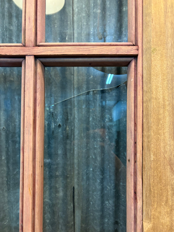 Pair of 12-Pane Heart Pine Doors GA21539