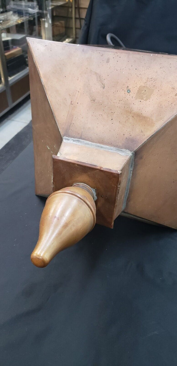 Huge Antique Copper & Glass Lantern Post Light - Local Pick Up