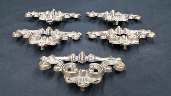 Set of 5 Wide Stationary Scroll Drawer Pulls 6" x 4" GS00791