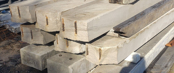 7 Foot Sandstone Steps Salvaged from Valentine Museum in Richmond VA GS00730