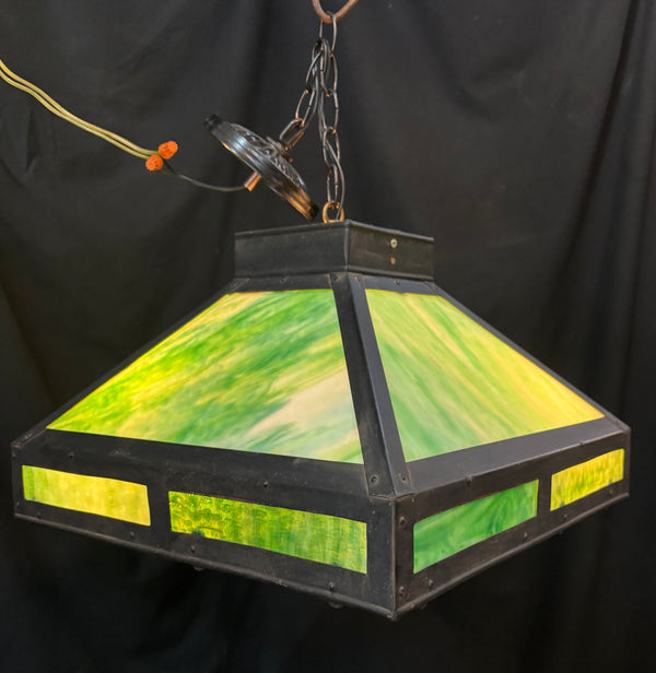 Stained Glass Iron Light Fixture GA21348