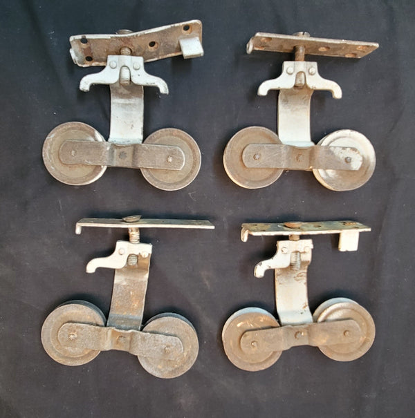 2 Pairs of Vintage Pocket Door Roller Wheels GS00638
