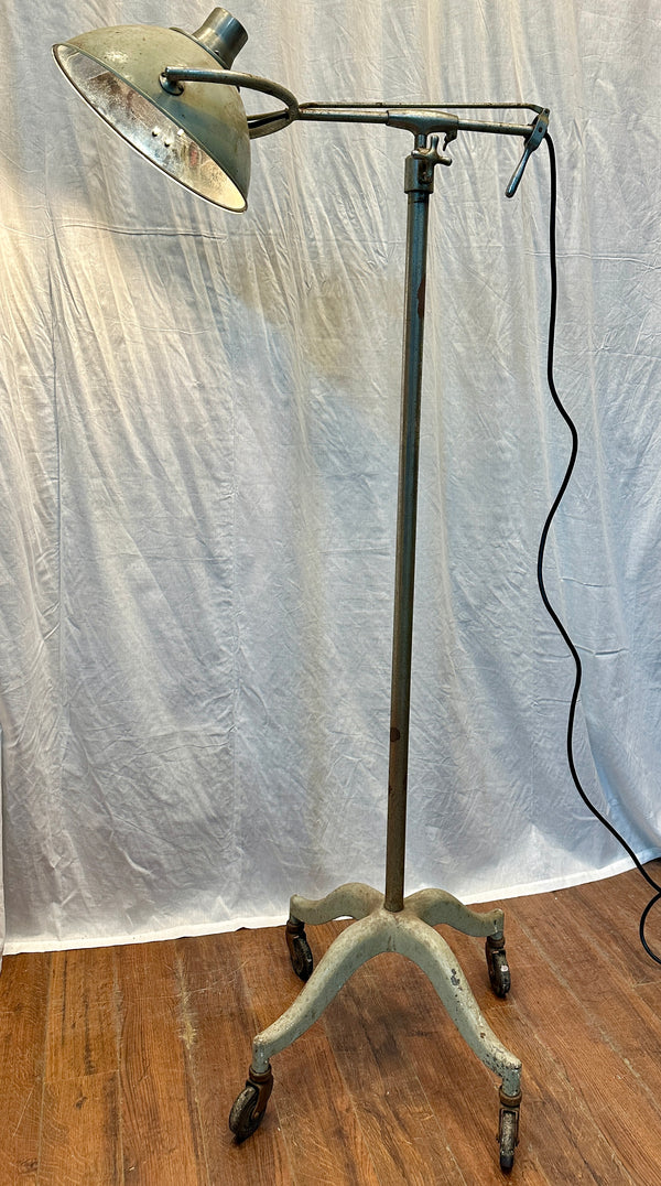 Vintage Industrial Rolling Medical Floor Lamp GA20534