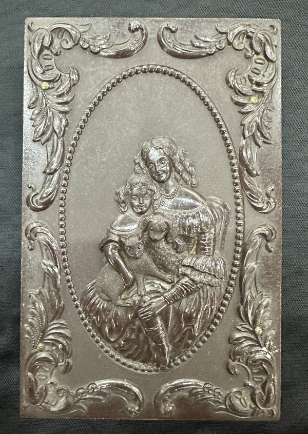 Antique Victorian Thermoplastic Ambrotype Photo Case w/ Velvet Interior GA20541