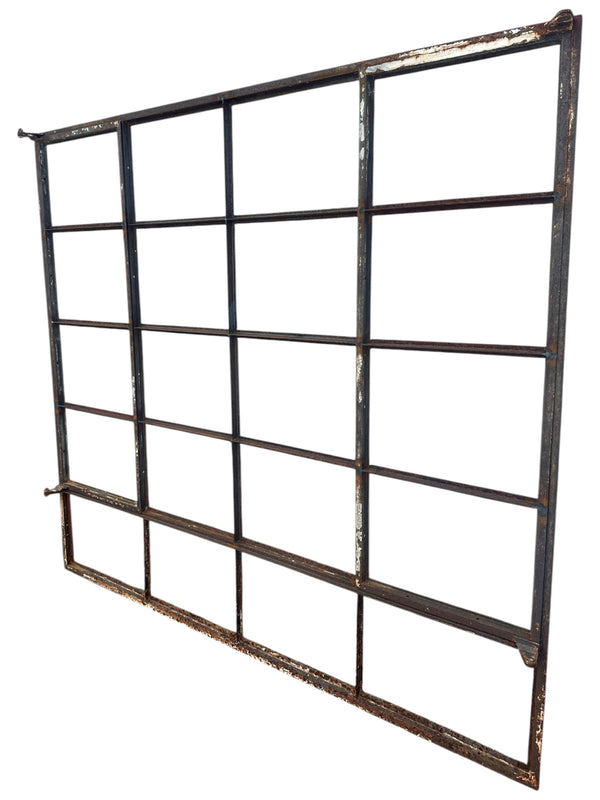 Restored 20-Pane Steel Casement Window w/ Swing Outs - 69.5" x 63" - GA20871