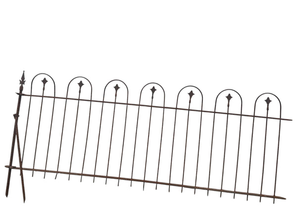 162 Ft of Antique Wrought Iron Hairpin Fencing GA20876