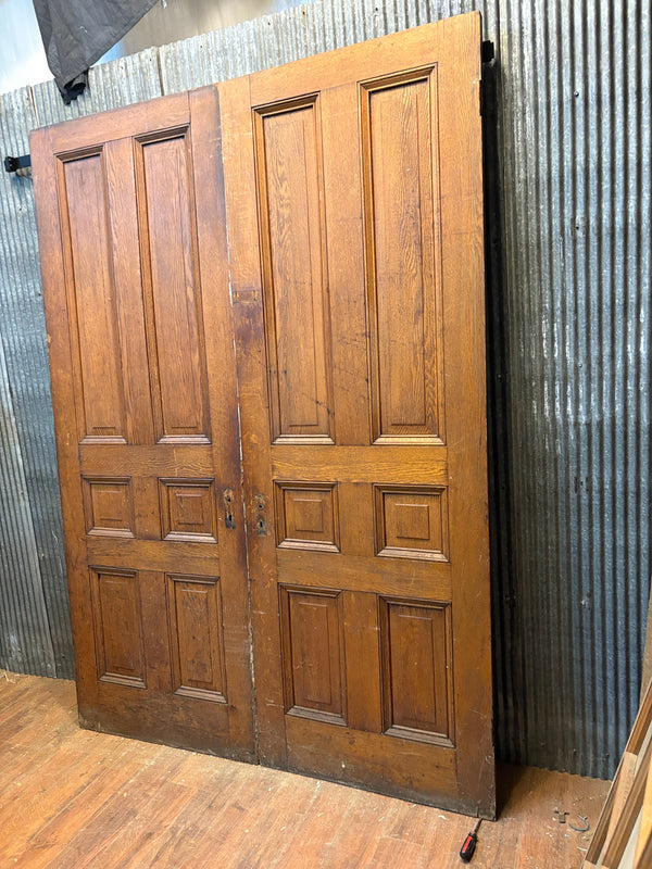 Pair of 6-Panel Oak Doors GS6079