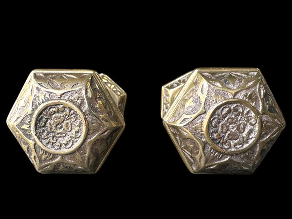 Victorian Style Handcrafted Solid Brass Door Knob Sets - 2 Available GA20966