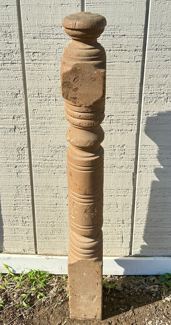 Heart Pine Newel Post w/ Acorn Top GA20417