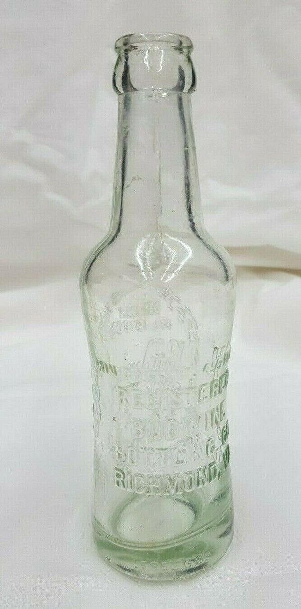 Drink Delicious Budwine Makes you Glad You're Thirsty Richmond VA Soda Bottle