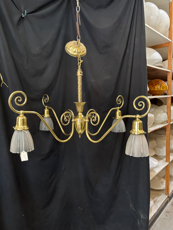 Brass Victorian 4-Light Chandelier GA21167