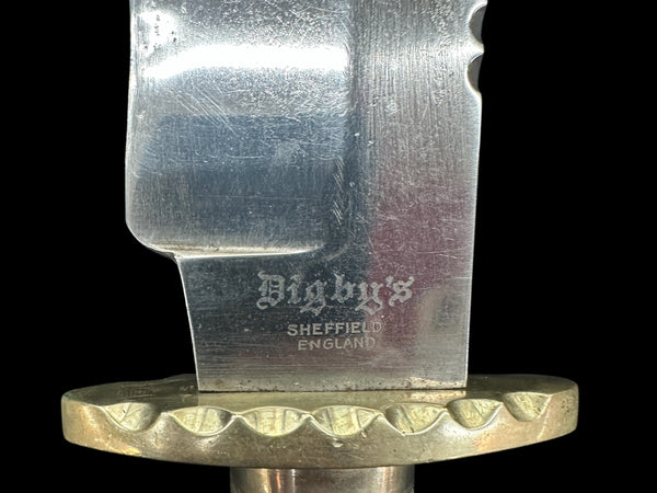 Horse Head Bigby's Sheffield Bowie Knife w/ Bone Handle GA20601