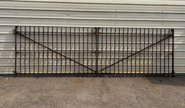 Late 1800s Wrought Iron Driveway Gates - Fully Restored GA21197