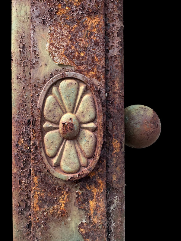 Vintage Cast Iron Post - 2 Available - GA21052