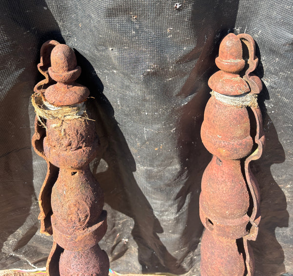 Pair of Cast Iron Newel Posts GA21620