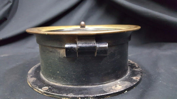 1930's Seth Thomas Maritime Ships Porthole Clock w/ Key 7 3/4" x 3 3/8" GS00723