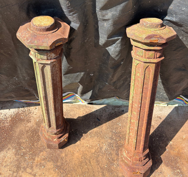 Pair of Cast Iron Newel Posts GA21638