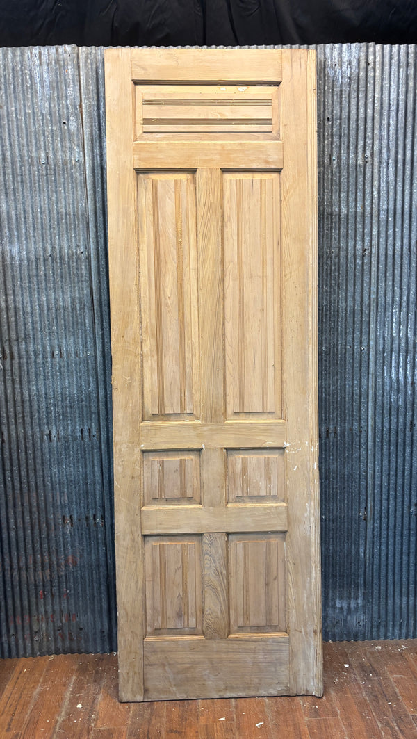Pair of Heart Pine 7-Panel Doors GA21431