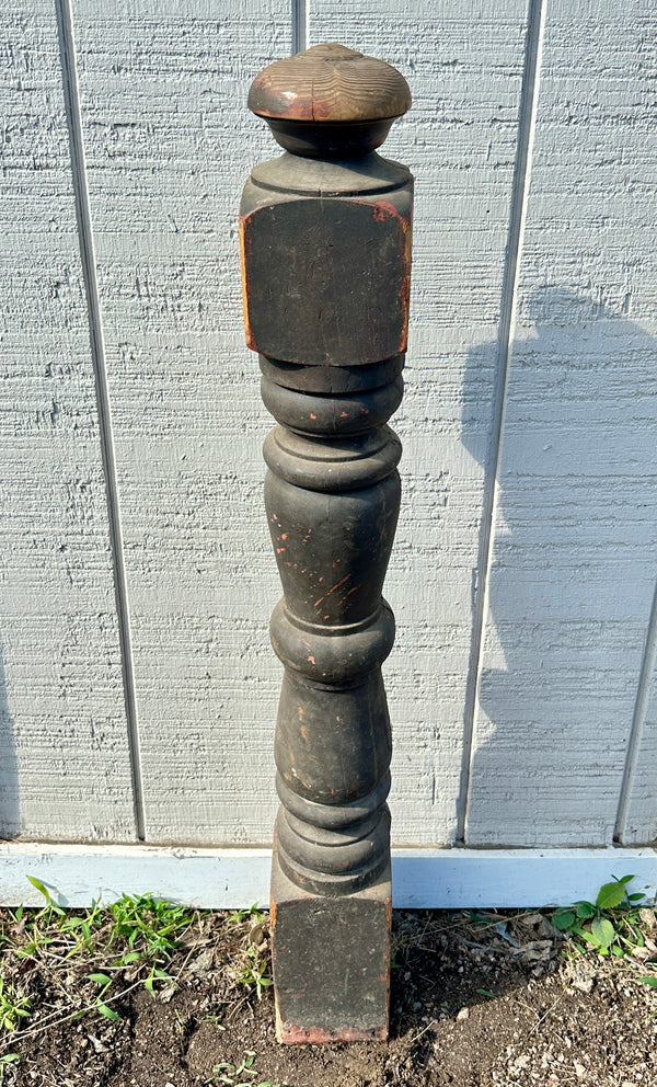 Heart Pine Wood Newel Post w/ Acorn Top GA20415