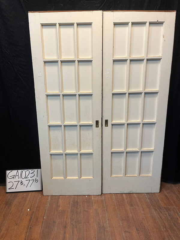 15-Panel Pocket Double Doors GA10231