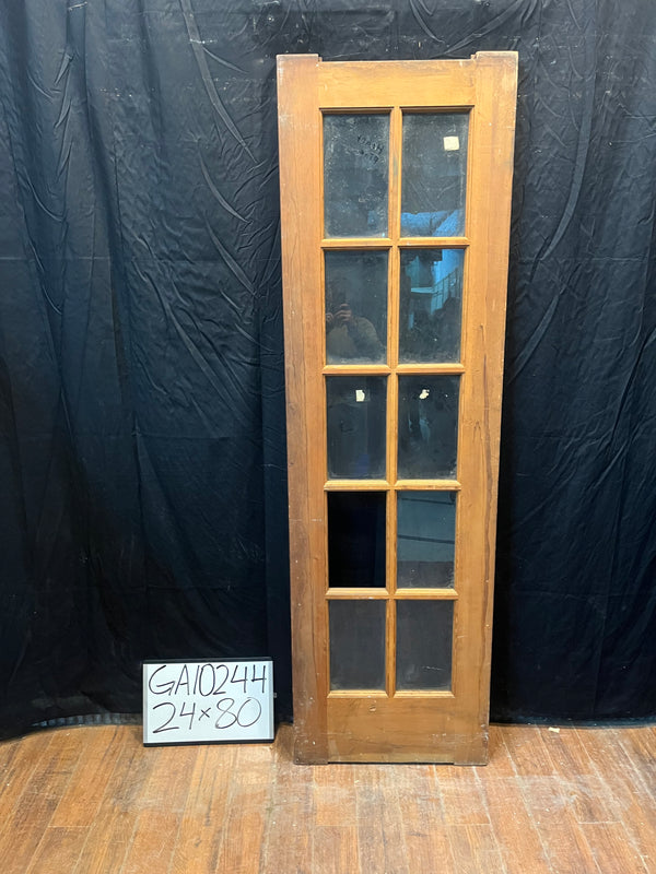 10-Lite Heart Pine Door GA10244