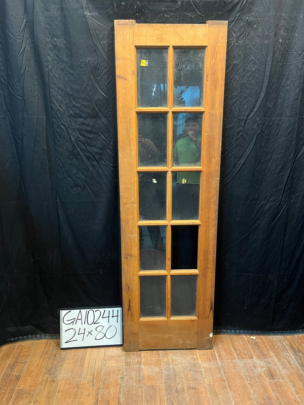 10-Lite Heart Pine Door GA10244