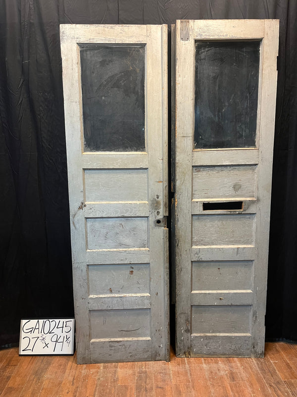 4-Panel Double Astragal French Doors w/ Mail Slot GA10245