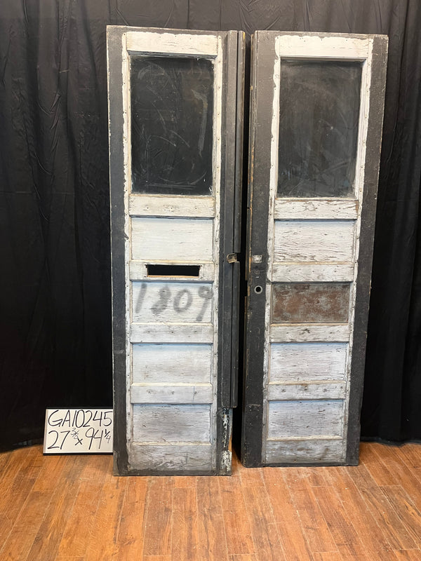 4-Panel Double Astragal French Doors w/ Mail Slot GA10245