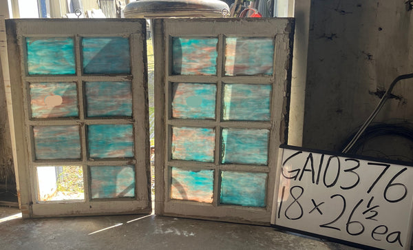 Stained Glass Window Pair GA10376