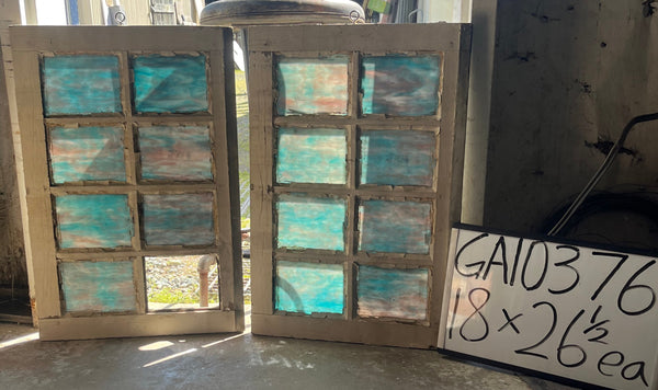 Stained Glass Window Pair GA10376