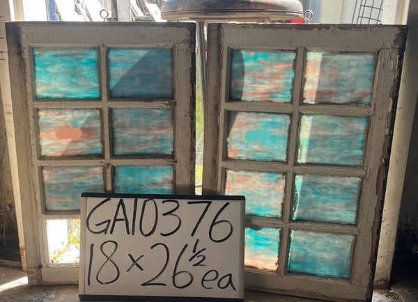 Stained Glass Window Pair GA10376