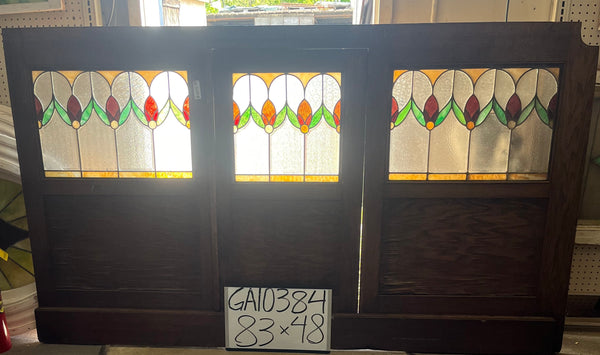 Stained Glass Salvaged Panel GA10384