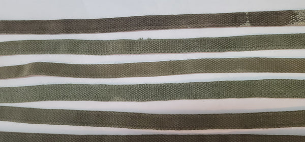 Set of 10 WWII M1941 Bed Roll Equipment Straps GS00673