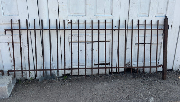 16 Feet of Wrought Iron Picket Fencing GA21248