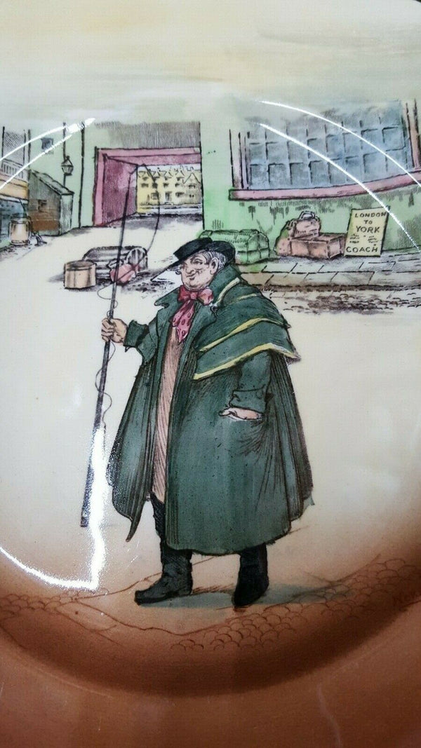 2 Royal Doulton Tony Weller Charles Dickens 10 1/2" Collector Plates GSDICKENS
