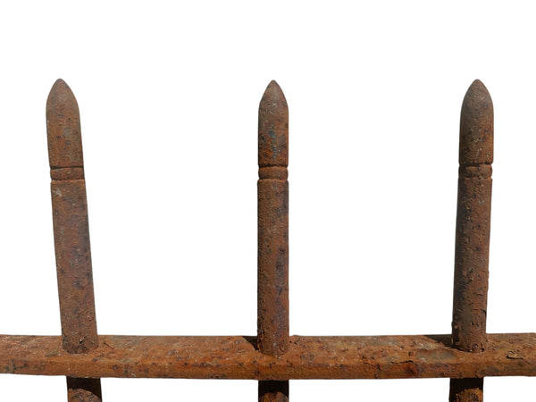 23 Ft of Antique Wrought Iron Picket Fencing GA21013