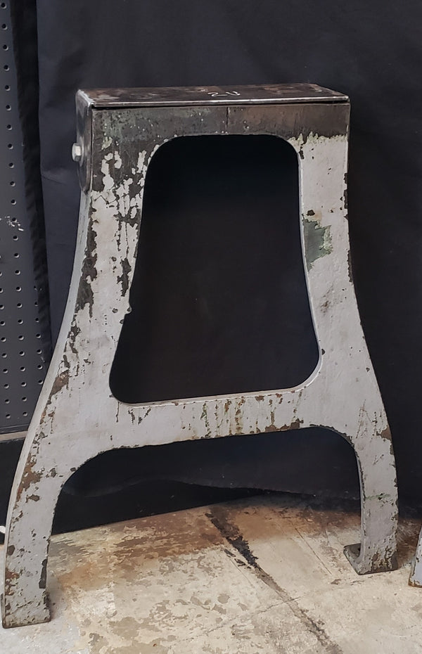 Pair of Cast Iron Factory Machine Legs 28 1/2" T GS00692