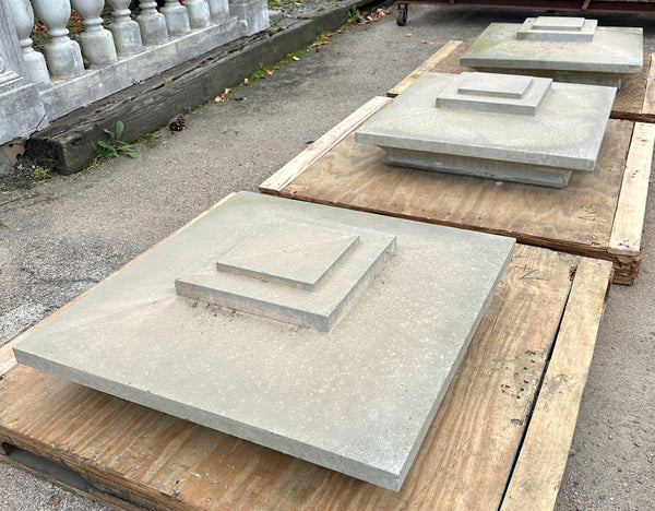 Arts & Craft Style Cast Concrete Column Tops GA20482