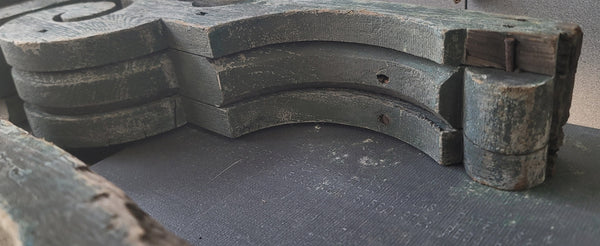 Pair of Large 3 Layer Wooden Corbels 24 1/2" x 10" x 5" GS01050