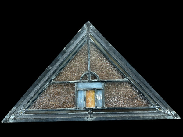 4 Sets of Stained + Pebbled Glass Window Panels GA20701