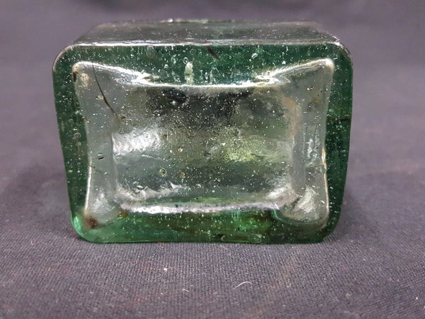 Civil War Era Glass Inkwell Hand Blown
