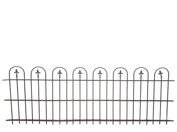 14 Ft of Antique Wrought Iron Hairpin Fencing GA20877