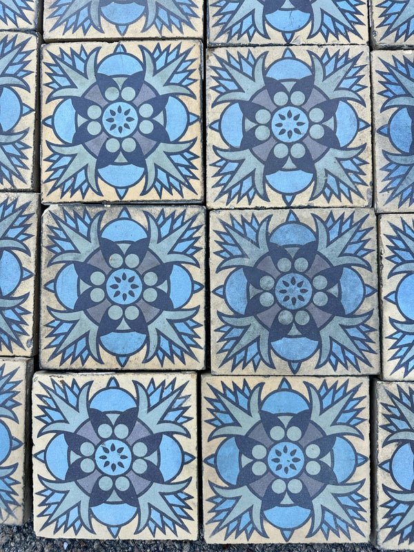 Early 20th Century Encaustic Tile Set by Boch Freres Maubeuge GA20507