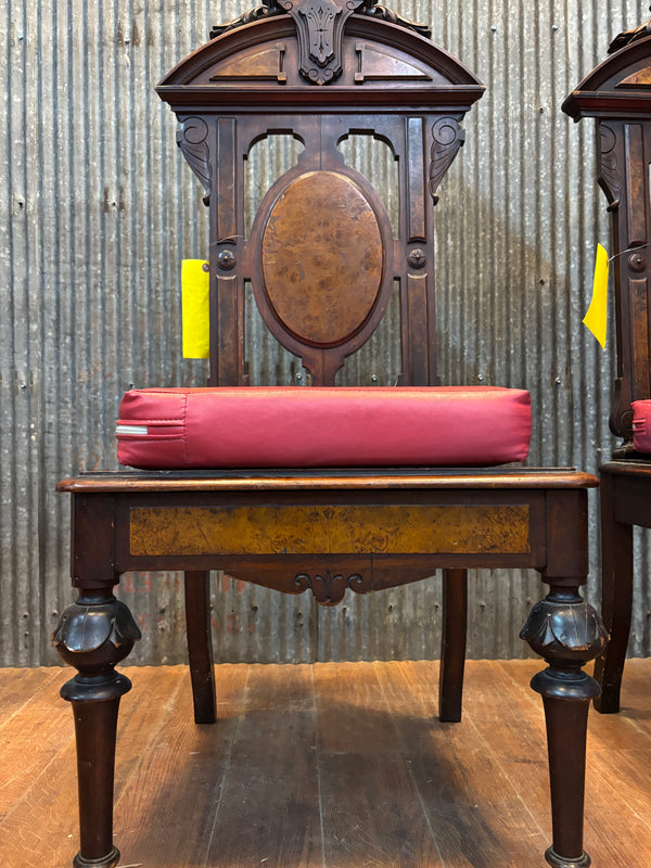 Pair of 1890s Chapel Chairs with Storage GA21445
