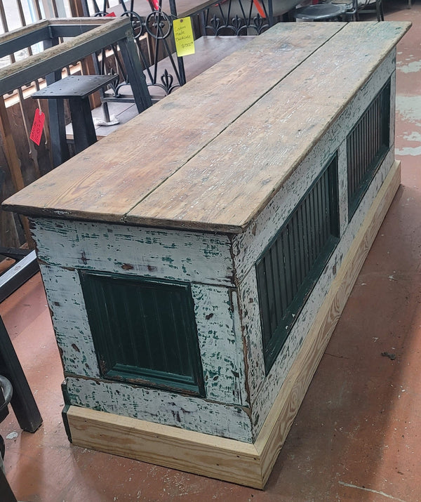 Vintage General Store Low Profile Wooden Counter 84" x 25 3/4" x 31 3/4" GS00841
