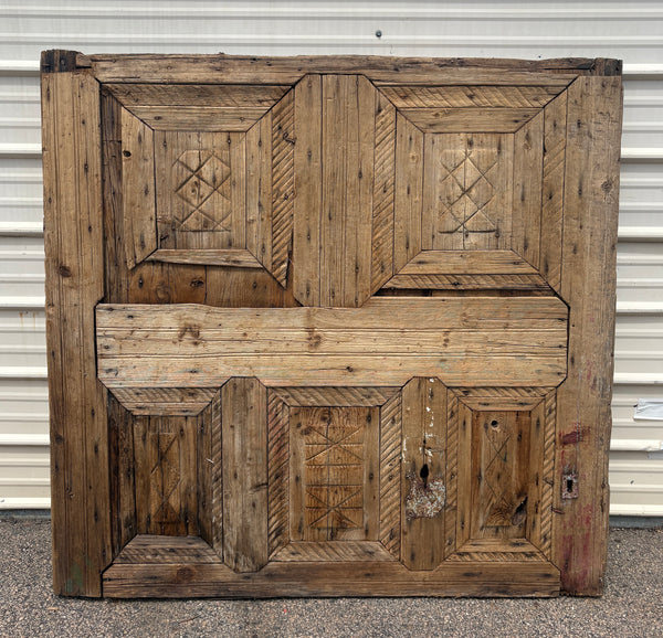 Portion of Ornate Middle Eastern Wooden Door GA21531